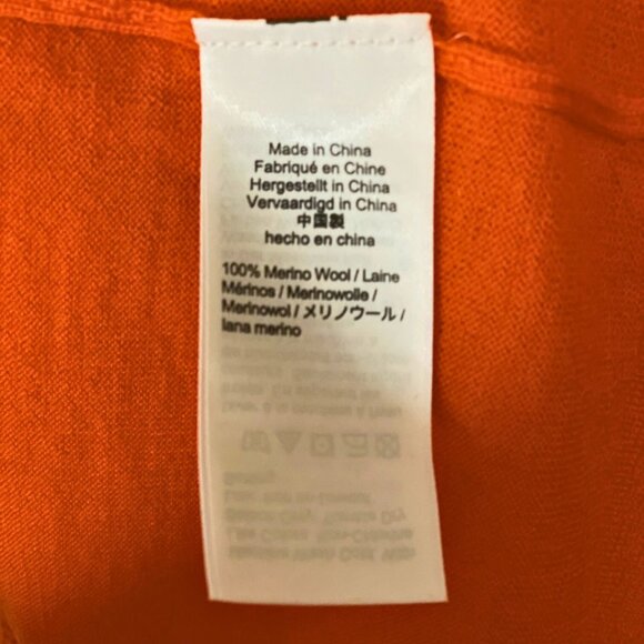 J.Crew Re-Imagined Merino Margot Crewneck Sweater – Brilliant Sunset – SZ L - Picture 4 of 4